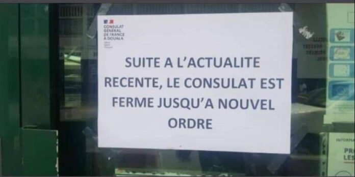 Le consulat de France fermé à Douala