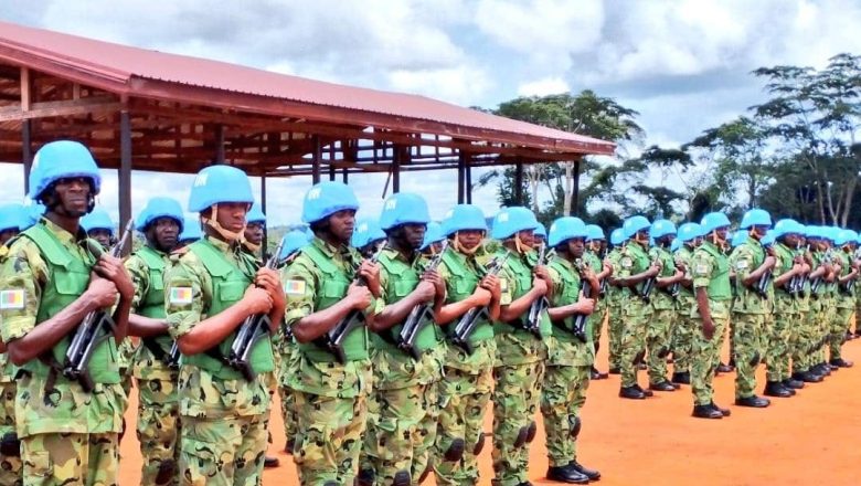 Le Mindef envoie le 10è contingent de casques bleus en RCA