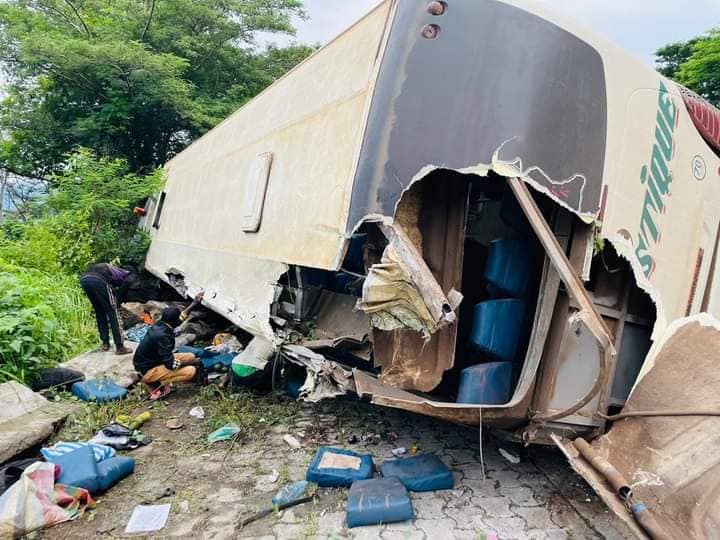 Accident de la circulation à la falaise de Mbé